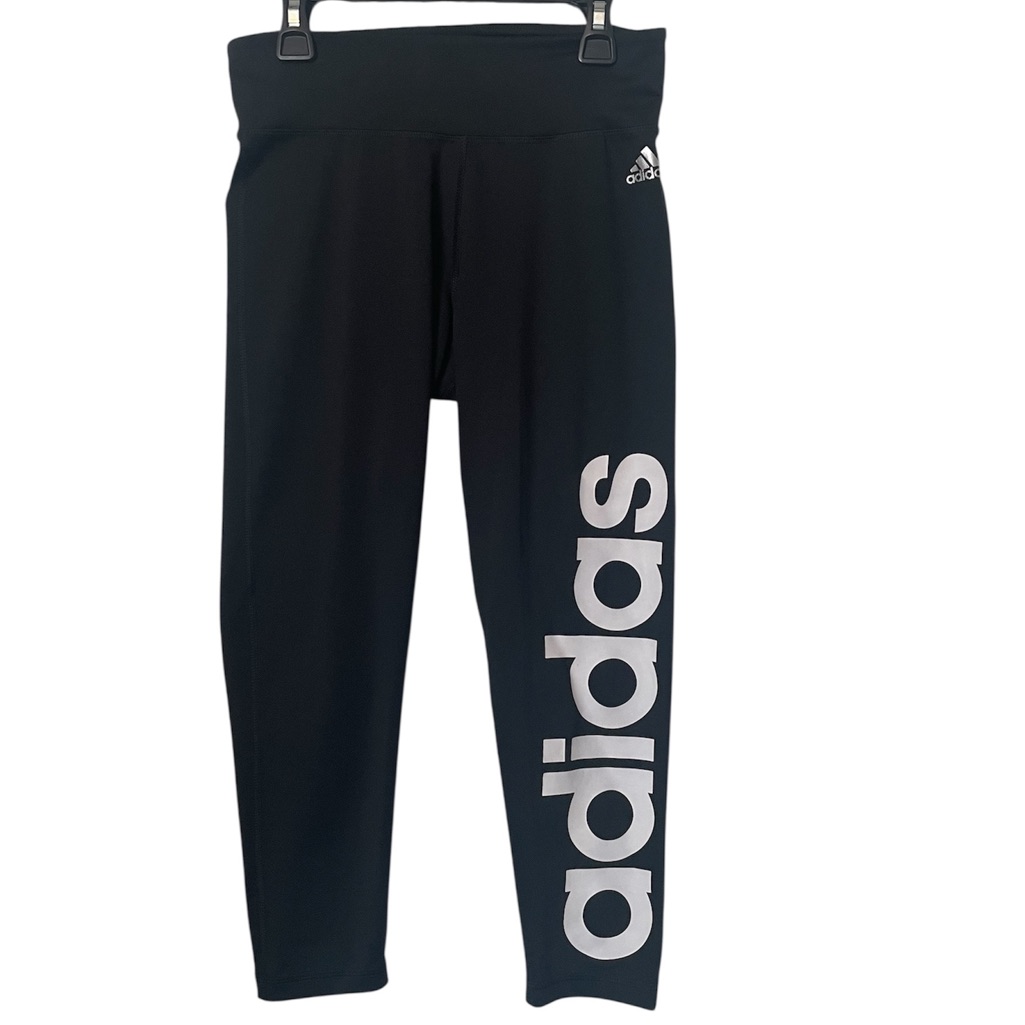 Adidas Black Leggings Athletic Stretchy Tights